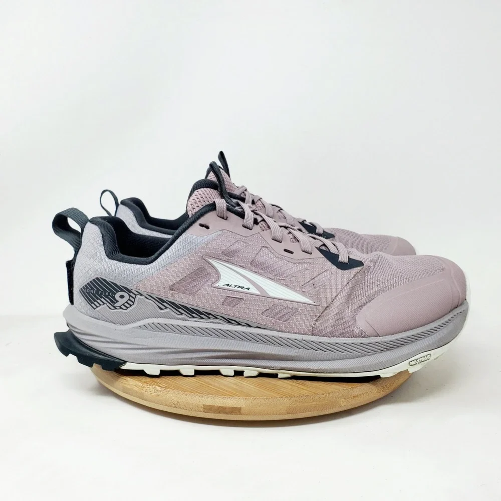 Altra Lone Peak 9 Shoes Womens 9 Purple Trail Running Hiking Barefoot Sneaker